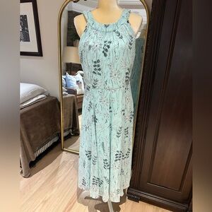 Tommy Hilfiger mint/gray flowy dress sz 10